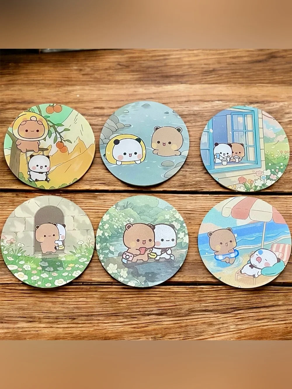Dudu and Bubu Mug Coasters Set of 6